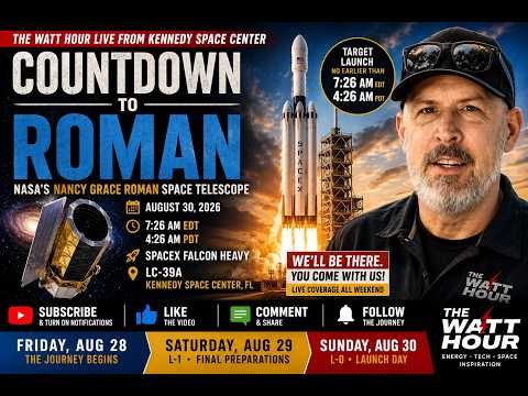 NASA Roman Space Telescope Launch 2026 🚀 LIVE from Kennedy