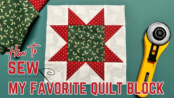 My Favorite STAR Quilt Block in under FIVE Minutes