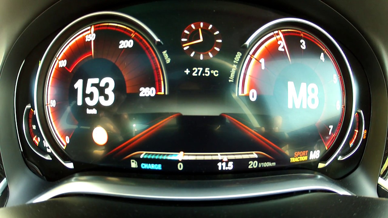 2016 BMW 740i (240kW/326hp) acceleration 0-160km/h 100mph with Racelogic results