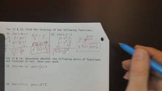 Algebra 2 Practice Test 11 (Spring 2021)