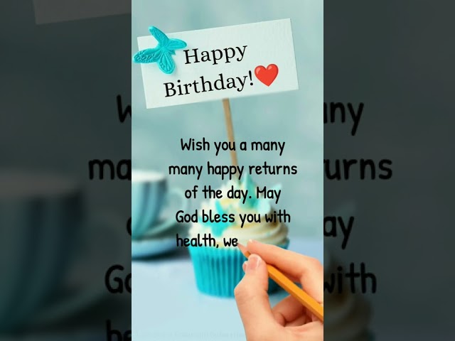 Heart touching birthday wishes message #shorts #happybirthday class=