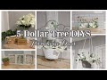 5 DOLLAR TREE FARMHOUSE DIYS | HIGH END DOLLAR TREE DIY HOME DECOR