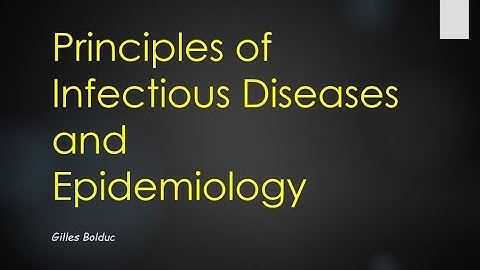 Principles of Infectious Diseases and Epidemiology