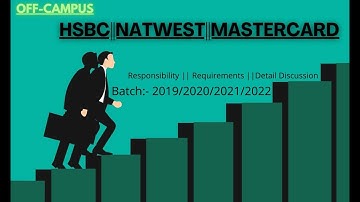 Upcoming Off Campus Drives || HSBC | NATWEST | MASTERCARD || Vcubes Vision