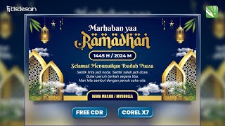 Desain Banner Ramadhan 1445 H / 2024 M Versi 3 #klsdesain