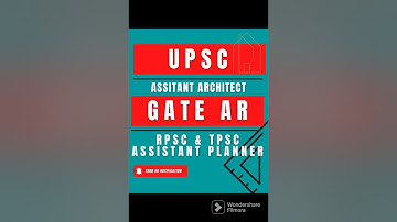 UPSC Assistant Architect | GATE AR 2023 | DDA architect | Architecture & Planning | Part 06