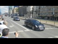 Donald Trump in Poland - car convoy 06.07.2017