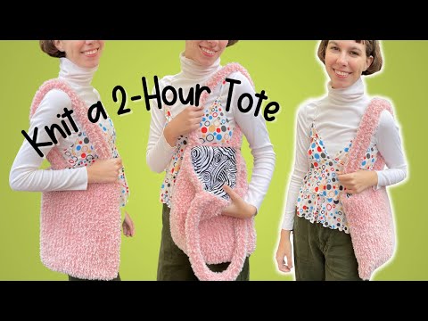 Video: How To Knit A Bag In One Evening