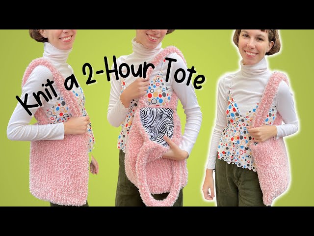 Hanna Tote Bag - Free Knitting Pattern For Women in Paintbox Yarns