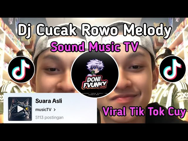 DJ CUCAK ROWO MELODY SOUND MUSIC TV VIRAL TIKTOK 2024 class=