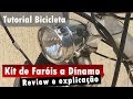 Kit Faróis à Dínamo para Bicicleta