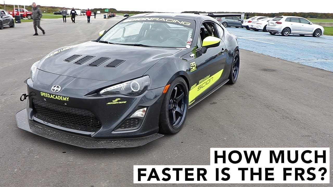 How Much Faster is +40 WHP? Scion FRS Track Review - YouTube