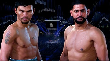 Manny Pacquiao vs Amir Khan FULL FIGHT | Undisputed Boxing Game AI Simulation (CPU vs CPU)