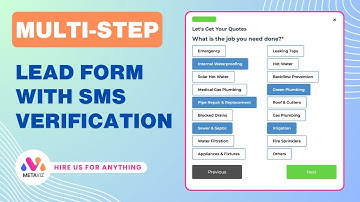 Multi Step Lead form With Phone Number Verification to Verify the Lead