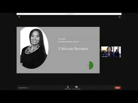Oakland City Councilmember Treva Reid Dist 7 Speech, Oakland City Council 2021 Virtual Inauguration