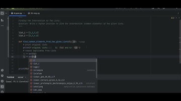 Find Common Elements in Two Lists using sets()- Python Interview Question | Python for begineer