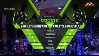 Yamileth Mercado Vs Paulette Valenzuela