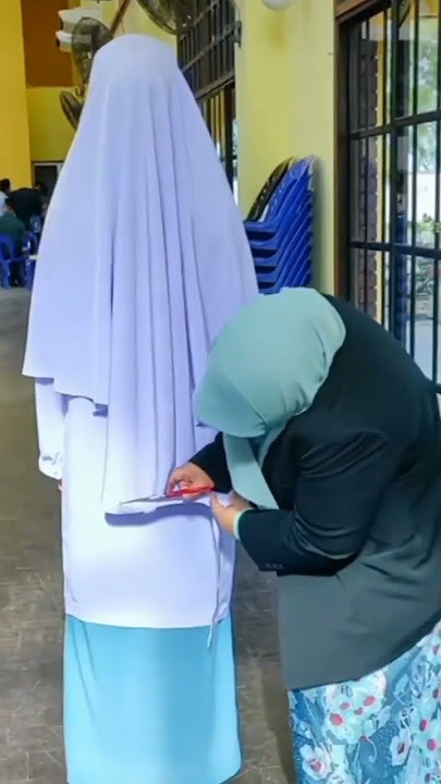 Guru gunting tudung sebab terlalu labuh