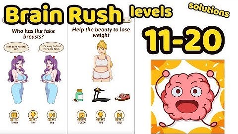 Brain Rush Game All levels 11-20 Game Review Complete Gameplay Walkthrough (iOS-Android)