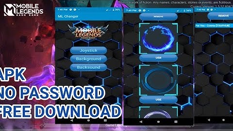 How to change background/joystick analog/backsound in Mobile legend [APK]