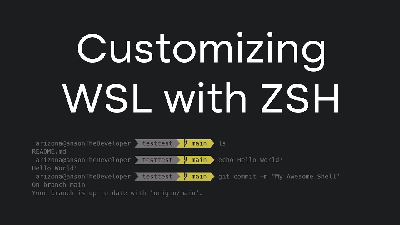  New Customize Windows Terminal with ZSH + Oh My ZSH on WSL 2
