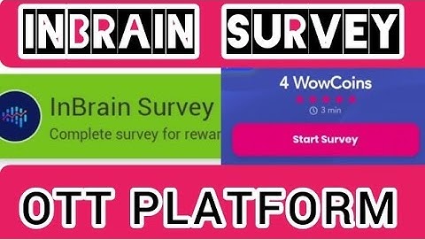 Complete InBrain Survay 4 Coin | OTT Platform Survay | Wowapp - RBLX Survey | Unlimited Earning