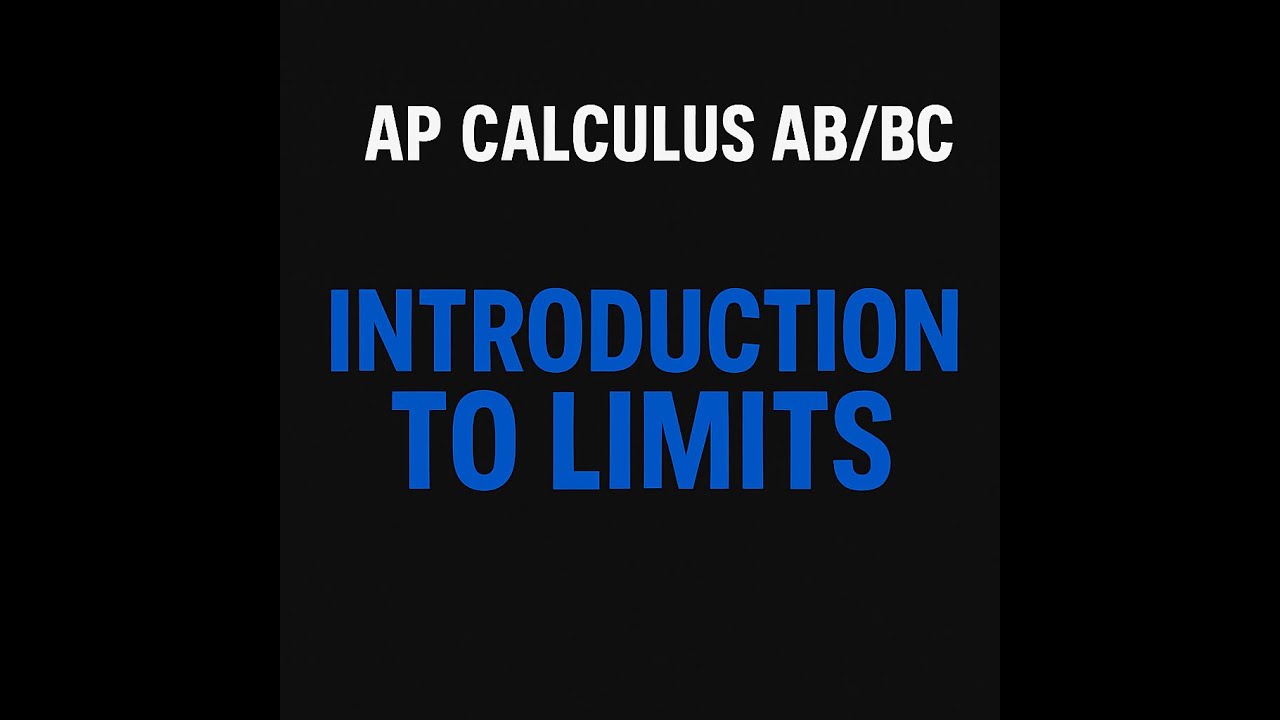 Limits: An Introduction (AP Calculus) - YouTube