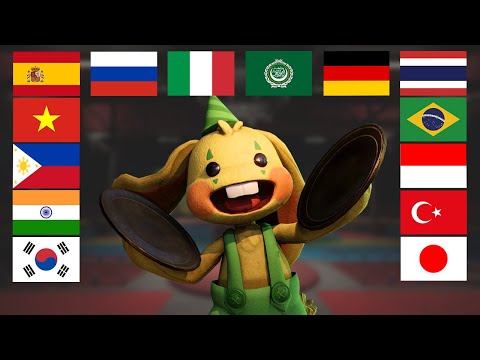 Bunzo Bunny in different languages meme