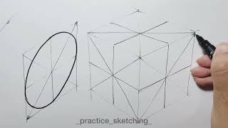 Drawing:   How to Draw Circles in Perspective | Part 05 #sketching #drawing #perspective
