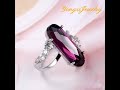 Discover the epitome of grace with yongxi jewelrys elegant purple rhinestone silver ring