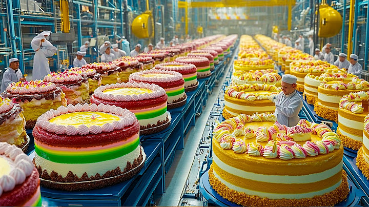 How Millions of Cakes Are Made in a Factory - Automatic Cakes Factory Process