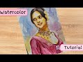 Dipika Padukone Watercolor Drawing Step By Step ||Dipika Padukone Drawing From Om Shanti Om