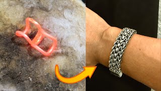 5 Simple Ways You Can Follow to Make this bracelet | Silver bracelet