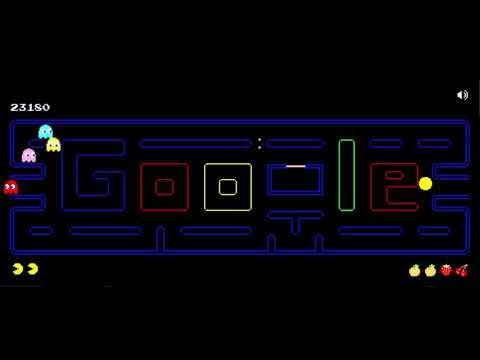 Google doodle Pac-Man and Ms. Pac-Man 
