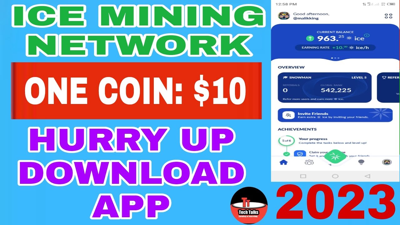ICE MINING APP|CRYPTO MINING APP |ONE COIN $10 USD |JOIN FAST |FREE MINING SITE|