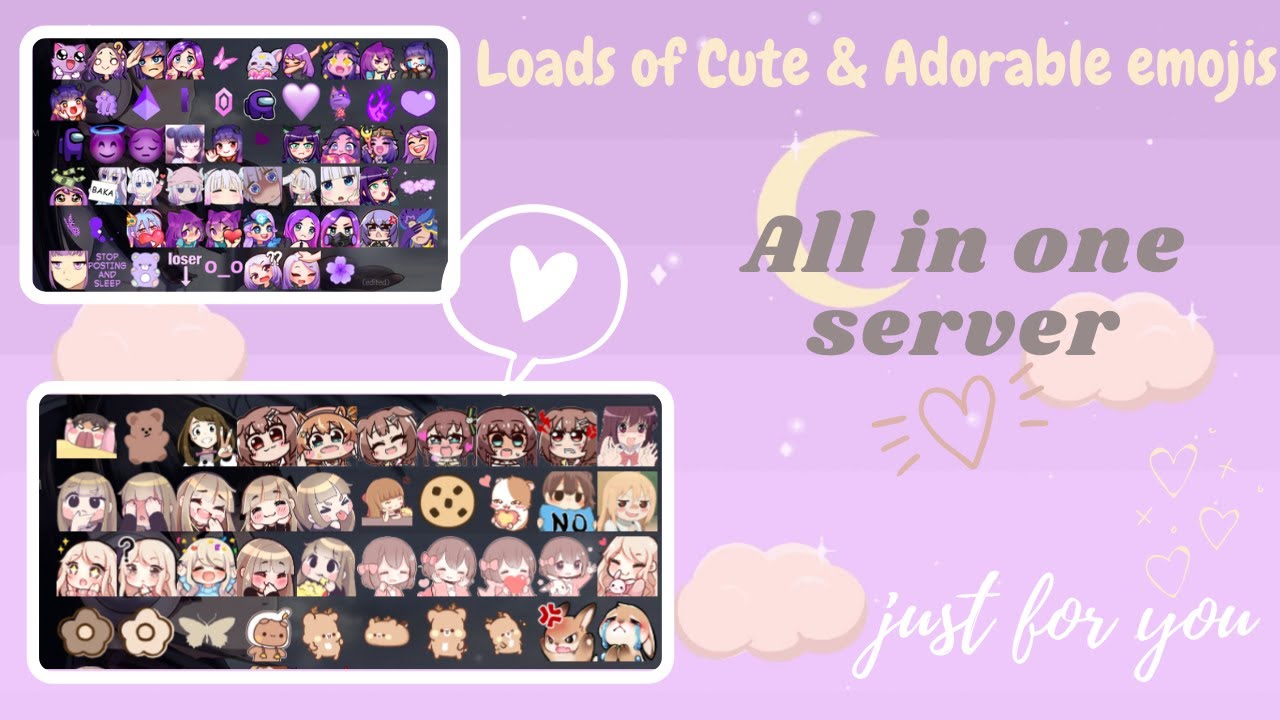 Get Loads of Cute & Adorable Discord emojis│All in one server ...