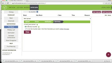 Data Entry/Bulk Upload tutorial