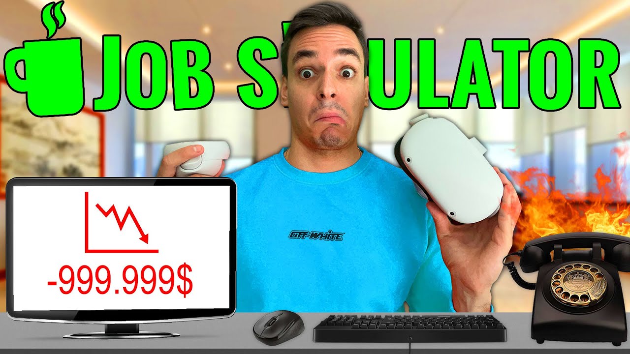 СТАВАМ ОФИС РАБОТНИК ВЪВ ВИРТУАЛНА РЕАЛНОСТ! (JOB SIMULATOR VR)