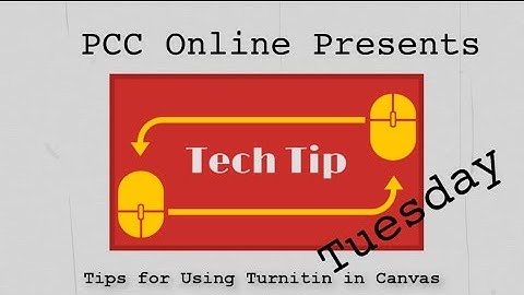 Tips for Using Turnitin in Canvas