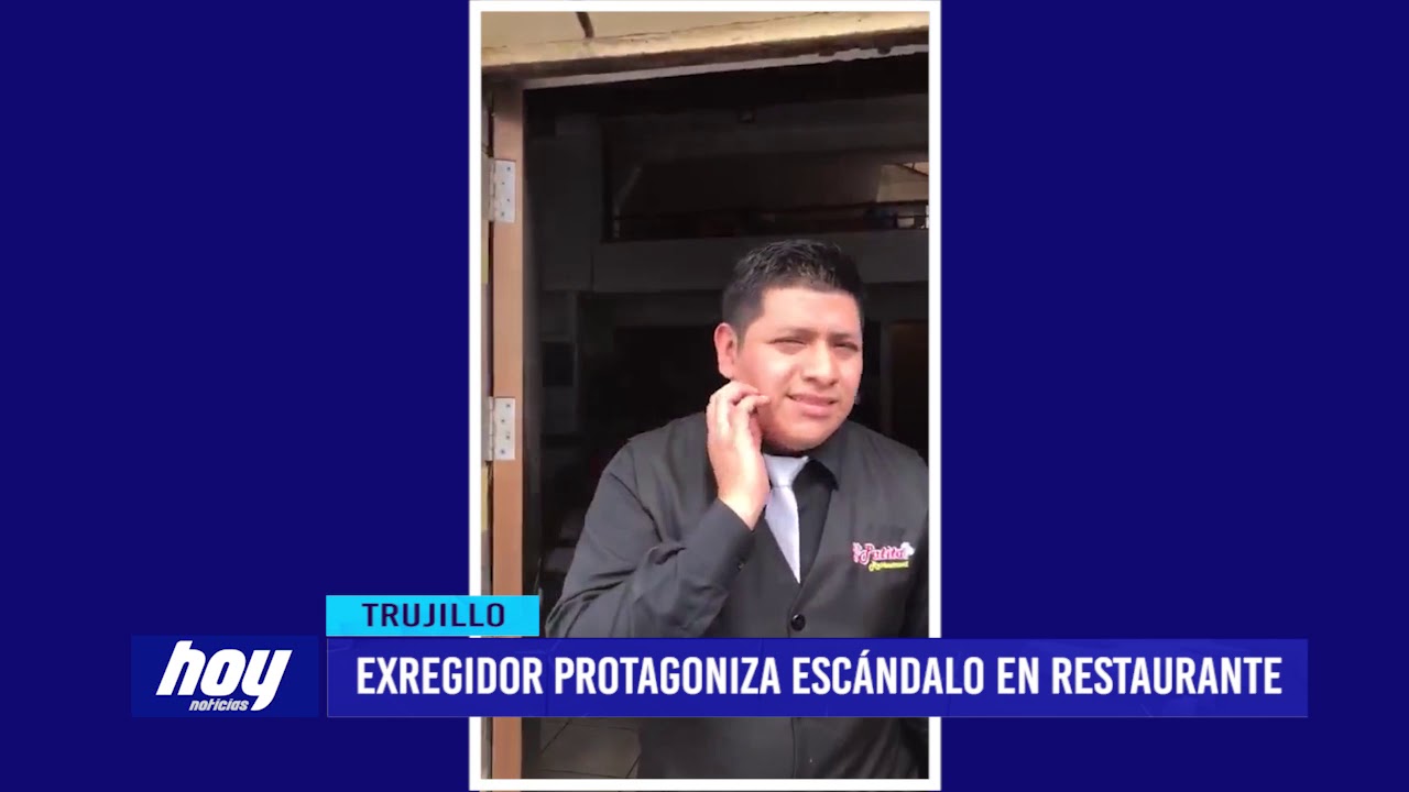 videos peruanos comicos Ex regidor protagoniza escándalo en restaurante