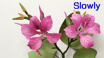 ABC TV | How To Make  Butterfly Tree Paper Flower From Crepe Paper (Slowly) - Craft Tutorial