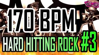 170 BPM - Hard Hitting Rock #3 - 4/4 Drum Beat - Drum Track