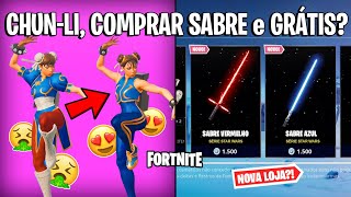 FORTNITE - CHUN-LI MEME, SABRE DE LUZ PICARETA LOJA e RECOMPENSA EXTRA?