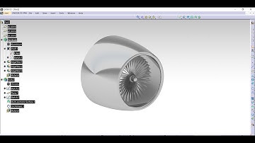 CATIA V5 | JET TURBINE ENGINE DESIGN | GENERATIVE SHAPE DESIGN | TUTORIAL | FOR BEGINNERS