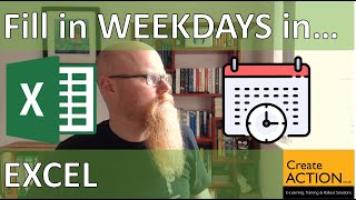 How to fill in WEEKDAYS in EXCEL! Including and EXCLUDING weekends