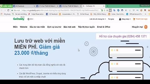 Hướng dẫn mua hosting GoDaddy 23k 1 tháng có CPanel, tặng tên miền miễn phí