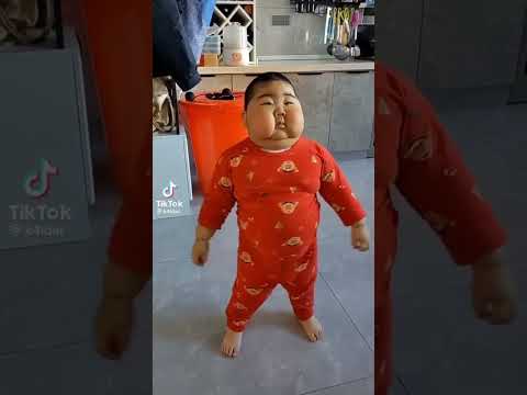Fat baby's daily workout, what happens next, is shocking!