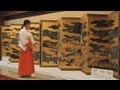 源平合戦屏風を展示