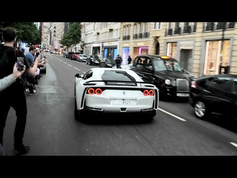 LOUDEST STRAIGHT PIPED Ferrari 812 N-LARGO TERRORIZING London! INSANE V12 SOUNDS