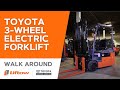 Walk Around Video - Toyota 3-Wheel Electric Forklift